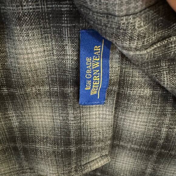 Vintage Pendleton High Grade Western Shirt Men Plaid Pearl Snap Wool Sz Medium - Picture 7 of 9